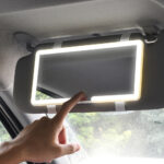 Automotive Sun Louver Makeup Mirror Dimming With Light - Image 2