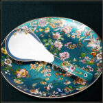 Good-looking Enamel Color Tableware Bowl And Plates Suit Household - Image 2