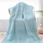 Handwoven Blanket DIY Warm Velvet Gold Wire Material Bag - Image 3