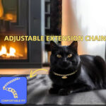 Gold Cat Chain Collar With Bell Lightweight Metal Necklace For Long Lasting Wear, Adjustable Jewelry For Cats And Dogs - Image 5