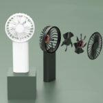 New Multi-function Portable Fan, Student Handheld Fan, Charging Usb Fan, Double Fan Blade Charging Treasure Fan - Image 4