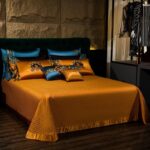 High-end Luxury Plaid Embroidery Four-piece Matching Suit Skin-friendly Long-staple Cotton - Image 2