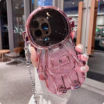 Applicable Electroplating TPU Astronaut Phone Case Flip Mirror Bracket 13 Protective Cover - Image 9