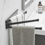 Nordic Bathroom Non-perforated Towel Rack Bathroom - Image 3