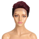 Front Lace Wig All Real Hair Short Headgear - Image 3