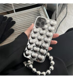 Niche Premium Silver Chain Three-dimensional Love For Apple Phone Case - Image 5