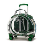 Small Pet Trolley Bag Portable Dog Diaper Bag Transparent Shoulders Cat Bag Space Capsule - Image 9