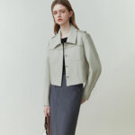 Female Retro Short Pu Leather Coat - Image 8