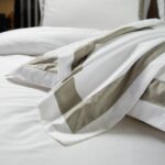 Pure Cotton White Jet Satin Suite Bed Pure Cotton High-end Hotel Comfort Four Suite - Image 3