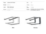 Laptop Aluminum Alloy Base Plate Desktop Riser - Image 7