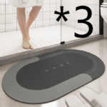 Cushion Bathroom Sliding Door Floor Foot Mat - Image 9