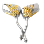 Motorcycle Modified Skeleton Skull Hand Claw Shadow Rearview Mirror - Image 5