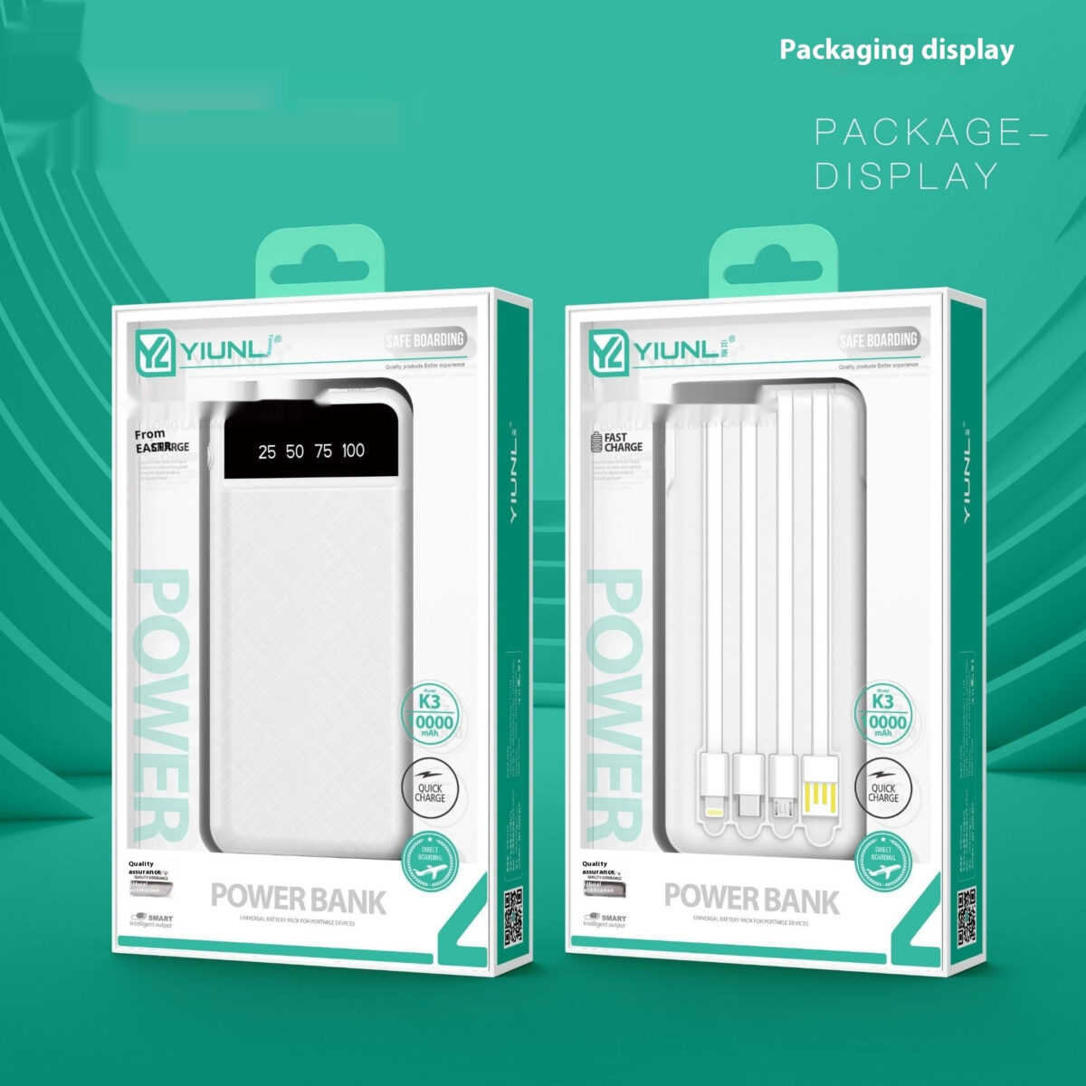 3-in-1 Charging Wire Mobile Power Supply - Image 3