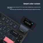 Ajazz AK832PRO Color Screen Wired Bluetooth 24 Three-mode Mechanical Keyboard Gasket Structure Short Axis PBT Key Cap - Image 2