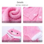 Fleece-lined Thermal Coral Fleece Pig Pet Costume Cat Clothes Small Dog - Image 4