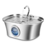 All Stainless Steel Pet Water Dispenser Round Runway Type Large Capacity Dogs And Cats Water Dispenser - Image 4
