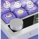 Mechanical Keyboard Black Iron Cow Full Key No Punching Three-mode RGB Backlight Five-side Sublimation - Image 3