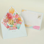 Middle Blossom 3D Blessing Greeting Card Envelope - Image 3