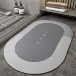 Cushion Cushion Bathroom Sliding  Door  Floor  Bathroom Foot Mat - Image 3