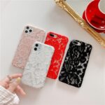Compatible with Apple , Simple and Creative Lace Silicone Phone Case