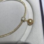 Gold Beads S925 Sterling Silver Crystal Pendant - Image 4