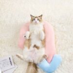 Cute Cat Eye Pillow Pet Neck Support Sleeping Pillow For All Seasons Cat And Dogs Supplies Pet Accessories Dog Kennel Cat House - Image 4