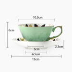 European Light Luxury Ceramic Coffee Cup And Saucer - Image 4