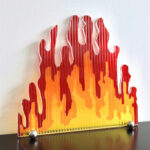 Acrylic Flame Display Table Screen Photo - Image 6