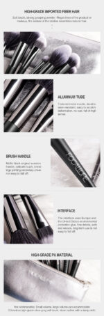 Makeup Brush Set Ten Pack Complete Set For Beginners Beauty Tools Powder Brush Eye Shadow Brush - Image 3