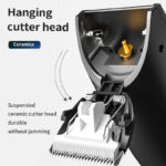 Hair Ceramic Blade LCD Digital Display Push Light Electric Clipper - Image 3