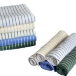Parent-child Large Rhombus Striped Long-staple Cotton Yarn-dyed Household Towels Bath - Image 6