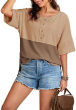 Women's Waffle Knit Top Fashion - Image 7