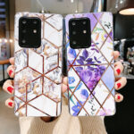 Retro electroplating geometric flower phone case - Image 2