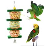 Parrot Supplies Bird Toy Rattan Woven Paper Silk Wood Gnawing Skewers - Image 3
