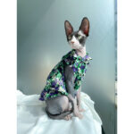 Cat Clothes Summer Thin Floral Dress Sphinx Hairless - Image 2