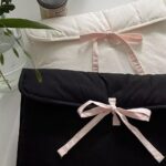 Women's Ballet Style Bow Quilted Computer Bag - Image 7