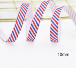 Stars And Stripes Ribbon Dovetail Bowknot Hair Ring Double Stitching Dovetail Ribbon - Image 10