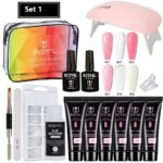 UV Polish Full Set Of Crystal Extended Glue Paper-free - Image 5