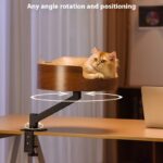 Desktop Cat Nest Suspension Desk Lifting Rotating Bracket Cat Climbing Frame Cat Nest - Image 3