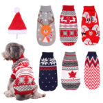 Christmas Turtleneck Knitting Sweater Dog Clothing - Image 2