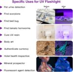 UV Flashlight LED Handheld Blacklight Flashlight Mini Light Torch Detector For Dog Pet Urine Stains Bed Bugs And Scorpions Batteries Not Included - Image 10