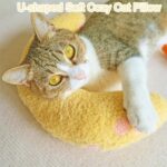 Cat Pillow Soft Cat Kneading Cat Pillows For Indoor Cats Cat Neck Pillow For Comfortable Sleep Cat Calming Pillow Products Plush Cat Toy Washable - Image 2