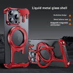Liquid Frameless Nude Feel Phone Case Magnetic Bracket - Image 7