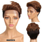 Front Lace Wig All Real Hair Short Headgear - Image 8