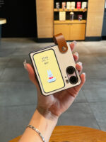 Simple Mobile Phone Case Leather Creative Advanced Small Folding - Image 7