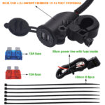 4.2A Dual USB Car Mobile Phone Charger Motorcycle ATV Universal 12Vor24V Modified Lead - Image 3