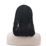African Chemical Fiber Wig, Front Lace 3-strand Pigtail Headgear - Image 5