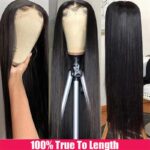 Women's Fashion Simple Human Hair Straight Wig - Image 6