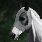 Lycra Horse Fly Mask With Ears Comfort Fit Mesh Trail Pasture Sun UV Protection - Image 6