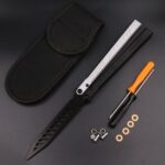 Wing Pictograph Butterfly Knife Aluminum Alloy Handle Safety Practice Not Cutting Edge - Image 10